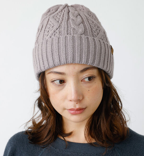 Rouge vif「【RUBEN/ルーベン】ケーブル裏ボアニット帽/RUS-7092【WEB限定】」|その他|ラベンダー