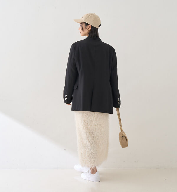 Rouge vif「フリンジフェザーサイドスリットスカート」|スカート|