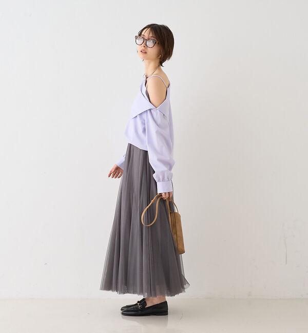 Rouge vif「【定番人気】【ロングセラー】チュールマチフレアスカート」|スカート|