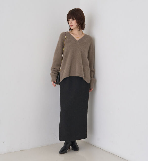 Rouge vif「【セットアップ対応】ポリウーリングカルセタイトスカート」|スカート|