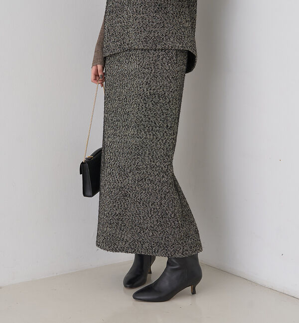 Rouge vif「【セットアップ対応】ポリウーリングカルセタイトスカート」|スカート|