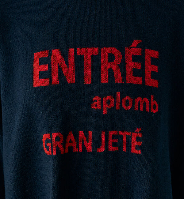 Rouge vif「ウール混ジャガードロゴニットプルオーバー」|ニット・セーター|