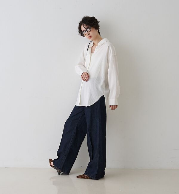 Rouge vif「【一部店舗限定】アシンメトリー変形2WAYシャツ」|シャツ・ブラウス|