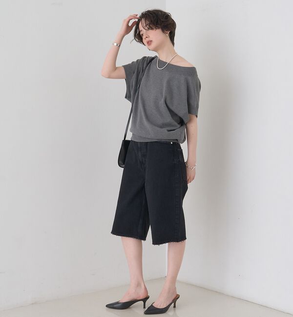 Rouge vif「スレッド編裏毛風ニットプルオーバー」|ニット・セーター|