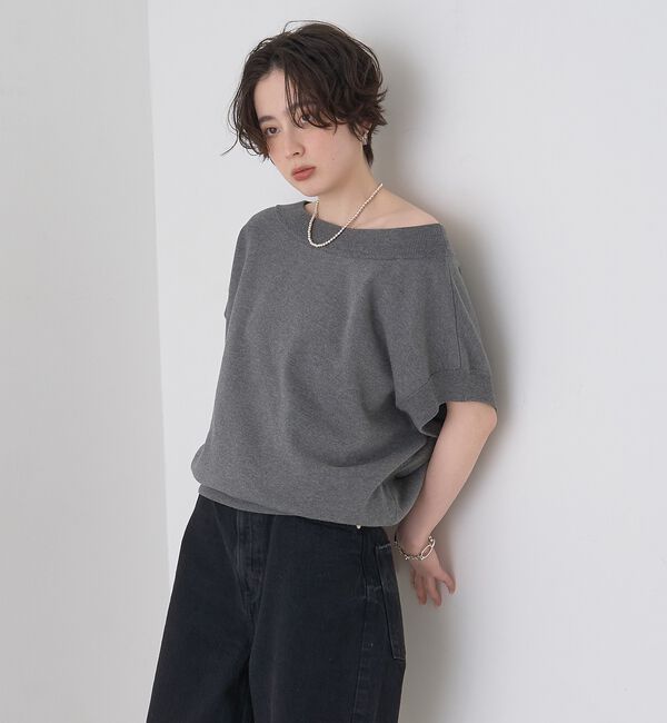 Rouge vif「スレッド編裏毛風ニットプルオーバー」|ニット・セーター|