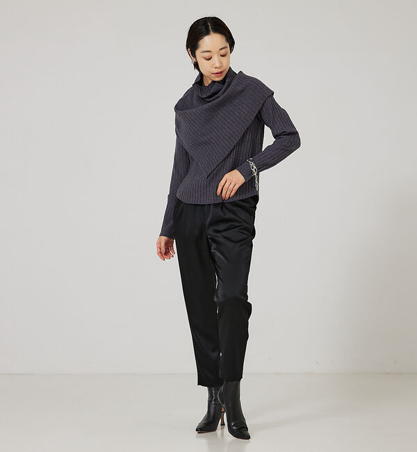 qualite「アセテートサテンドロストパンツ」|その他|
