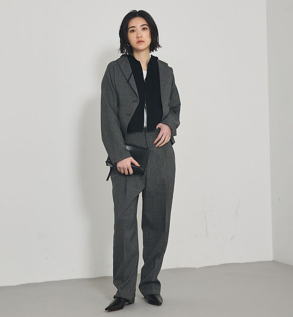 qualite「【セットアップ対応】ツイードカーデジャケット」|その他|