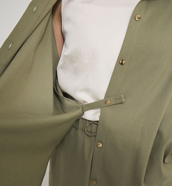 qualite「ソフトサキソニー2WAYシャツ」|シャツ・ブラウス|