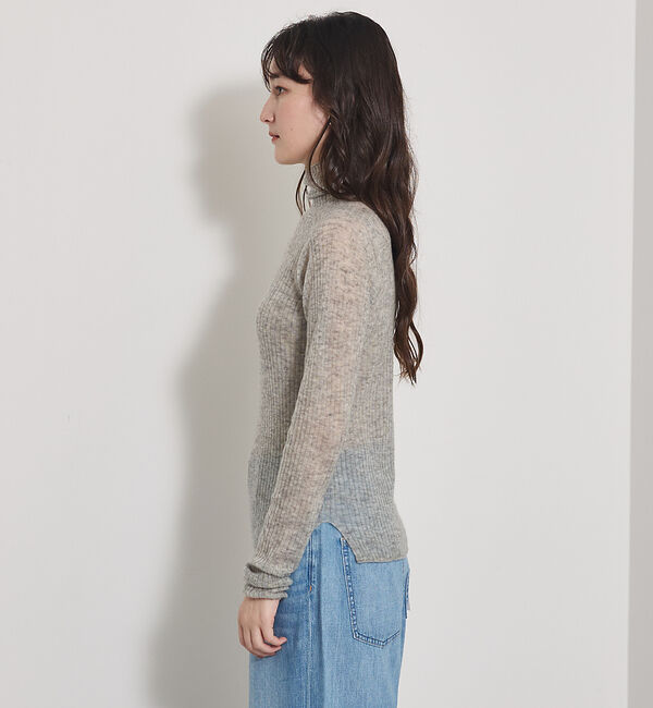 qualite「【冬の主役レイヤード】ウールカシミアシアータートルニット」|ニット・セーター|