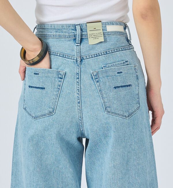 qualite「【YANUK】Wide Flare MFT ワイドフレアパンツ」|デニム|