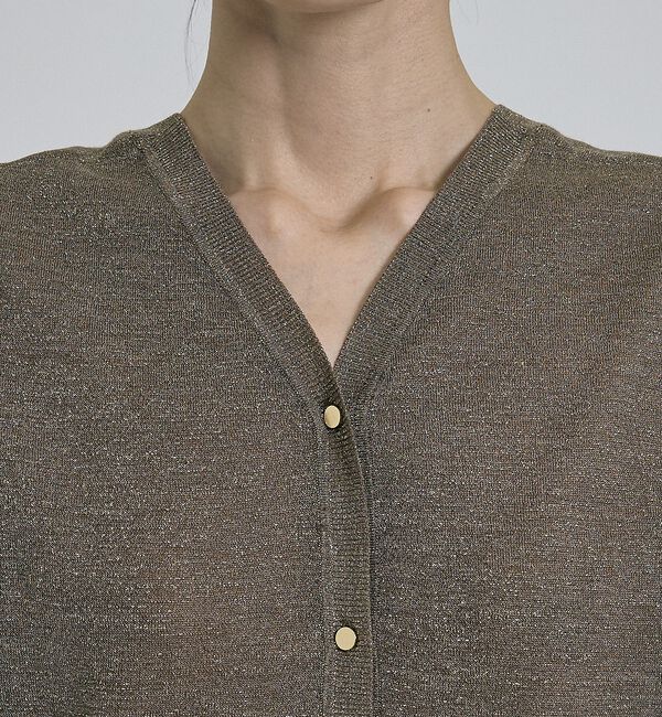 qualite「【前後着用可能！】ラメ2WAYニット」|ベスト・ジレ|