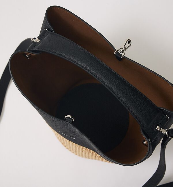 qualite「【FEEL & TASTE】Lilyrafiacombi バスケットバッグ」|ショルダー・メッセンジャー|