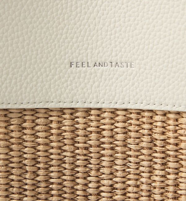 qualite「【FEEL & TASTE】Lilyrafiacombi バスケットバッグ」|ショルダー・メッセンジャー|