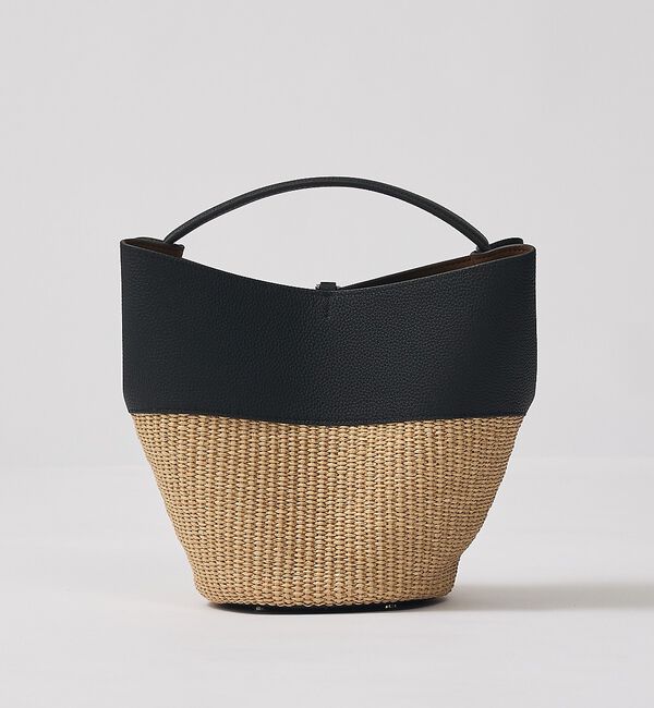 qualite「【FEEL & TASTE】Lilyrafiacombi バスケットバッグ」|ショルダー・メッセンジャー|