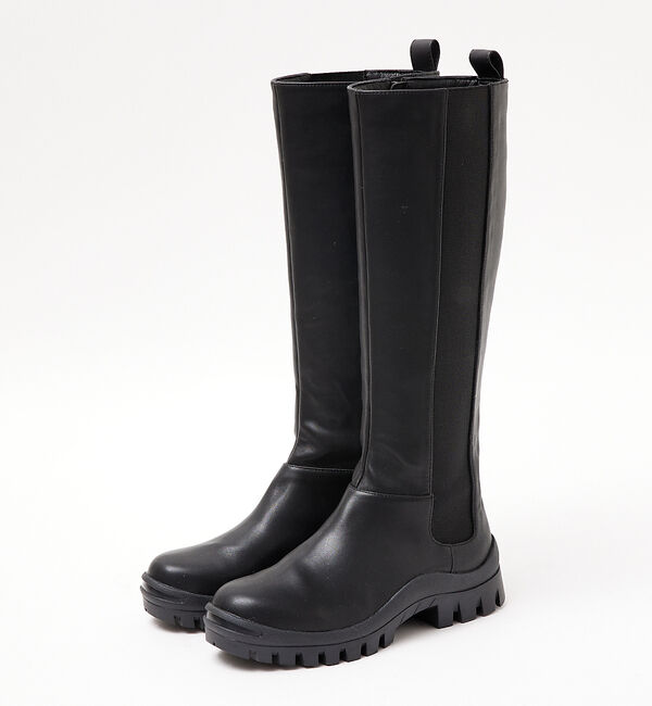 AU BANNISTER「【LAROUTE】サイドゴア ロング ブーツ」|ショートブーツ|