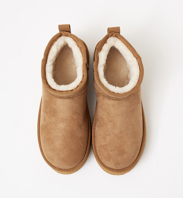 AU BANNISTER「●【MEI(メイ)】ムートン厚底ブーツ」|ショートブーツ|