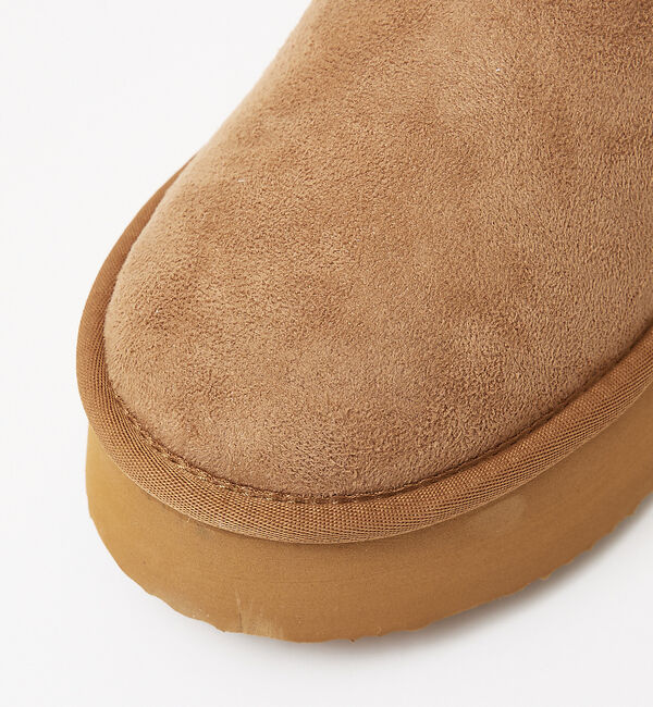 AU BANNISTER「●【MEI(メイ)】ムートン厚底ブーツ」|ショートブーツ|