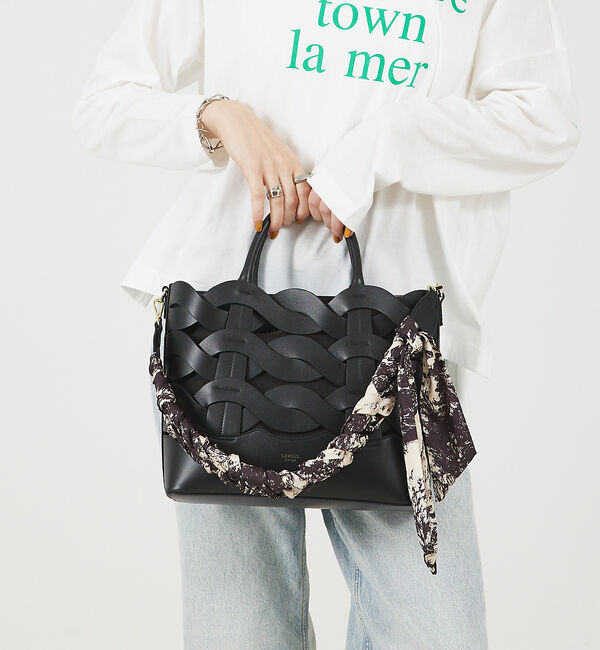 LOWELL things「Corde/レザーウェービーメッシュ2WAYトートバッグ」|トートバッグ|