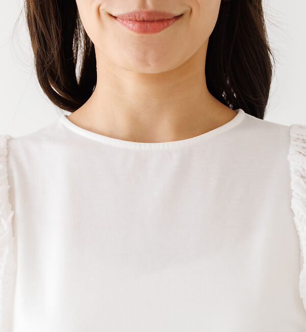 abahouse mavie「袖シアーシャーリングプルオーバー」|Tシャツ・カットソー|