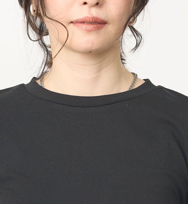 abahouse mavie「【ウエスト細見え】サイドギャザーTシャツ」|Tシャツ・カットソー|