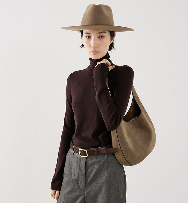 The Store by C' 「【COCUCA】ベーシックタートル」|ニット・セーター|チョコ