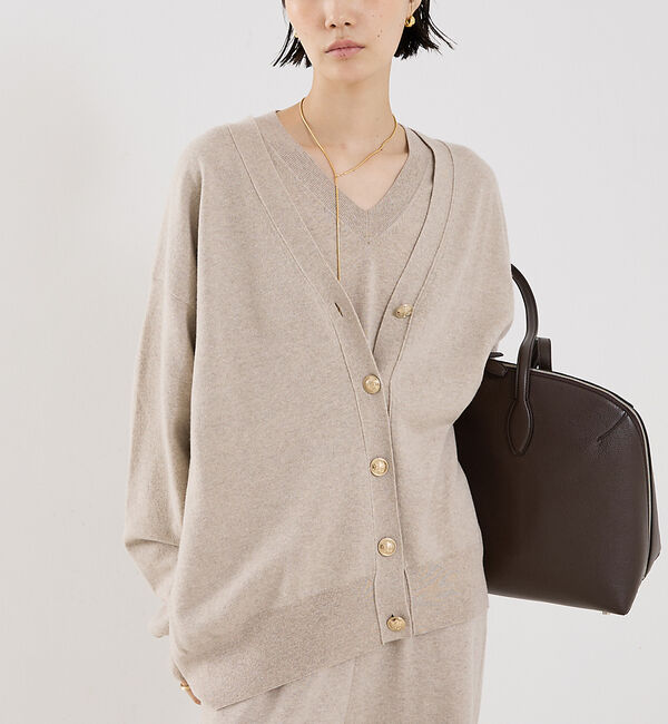 The Store by C' 「【COCUCA】オーバーサイズカーディガン」|カーディガン|ベージュ