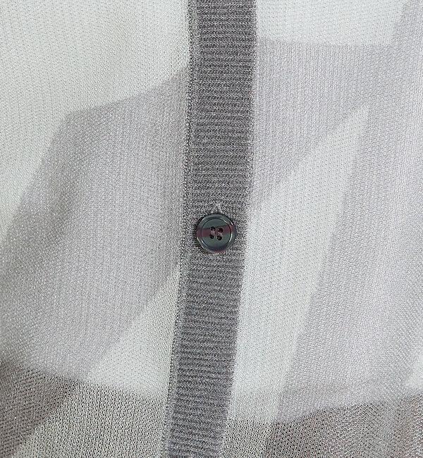 NOMINE「ジャガード シアー ニットカーディガン」|カーディガン|