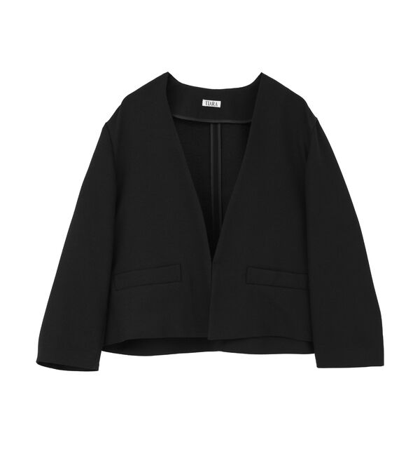 TIARA「ノーカラージャケット」|ノーカラージャケット|