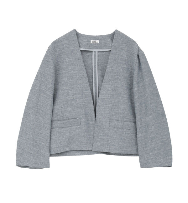 TIARA「ノーカラージャケット」|ノーカラージャケット|
