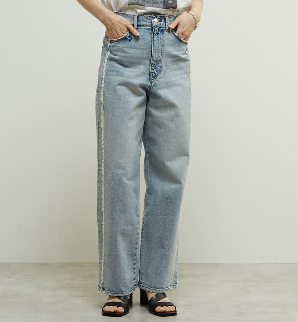 Soffitto「サイド切り替えデニムパンツ」|デニム|ケミカルウォッシュ