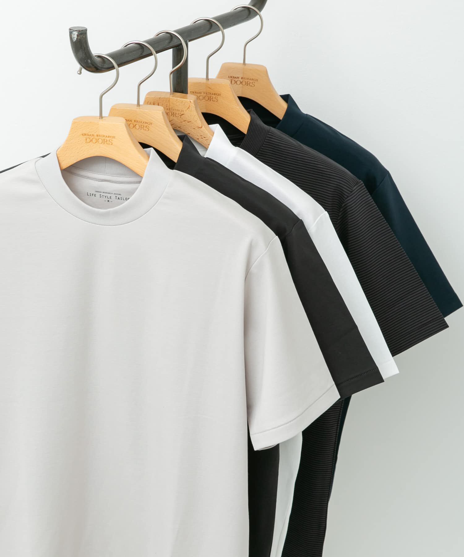 URBAN RESEARCH DOORS「『抗菌/防臭』LIFE STYLE TAILOR　シルケットポンチストレッチTシャツ」|シャツ・ブラウス|