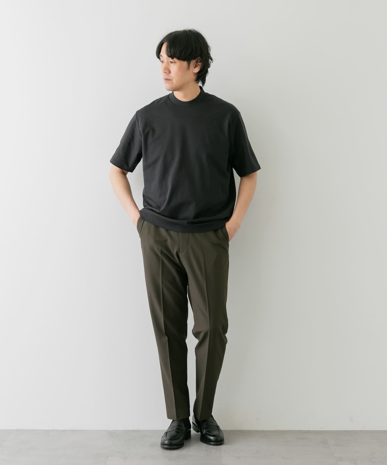 URBAN RESEARCH DOORS「『抗菌/防臭』LIFE STYLE TAILOR　シルケットポンチストレッチTシャツ」|シャツ・ブラウス|