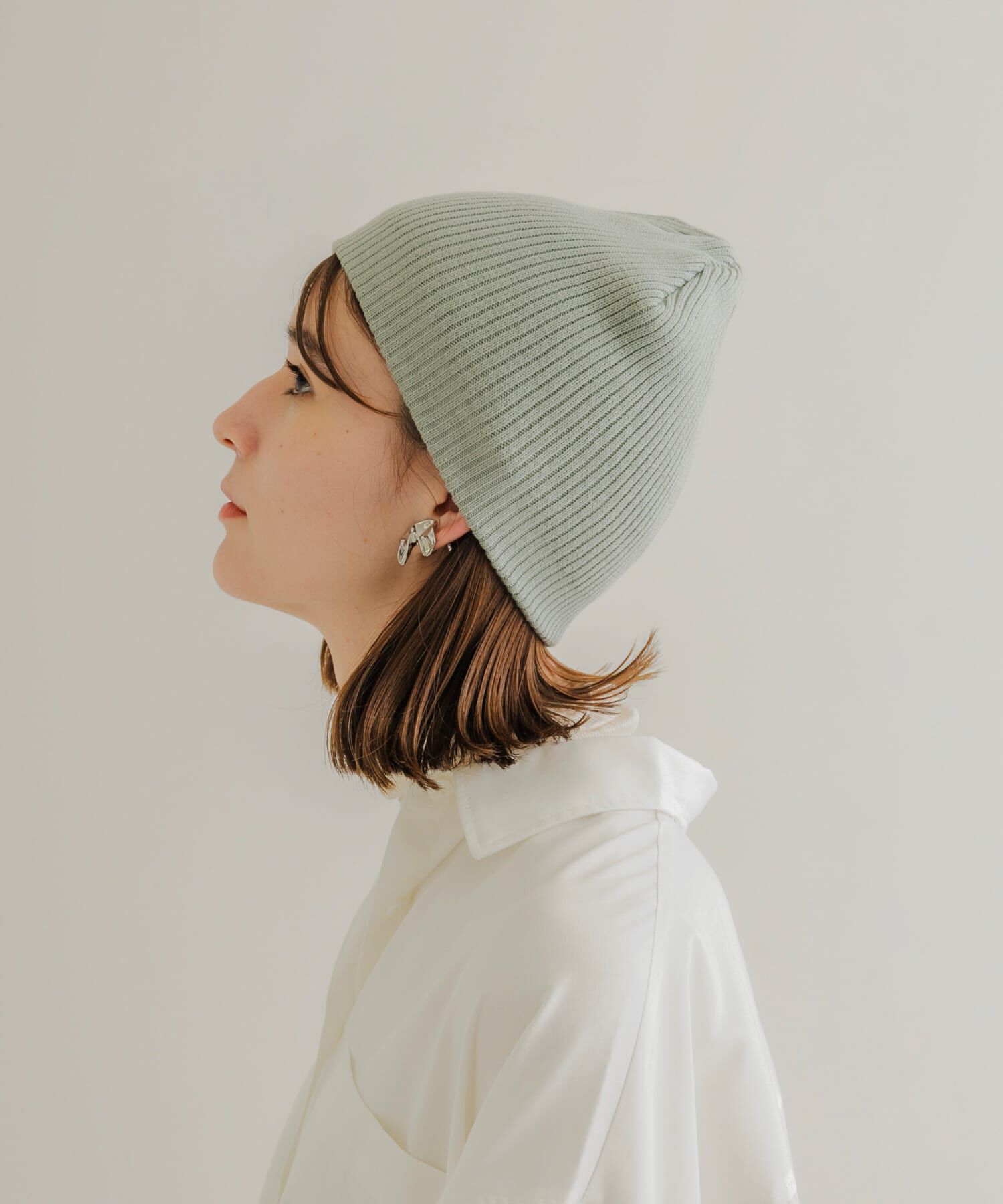 SMELLY「リブニットビーニー」|ニット帽|