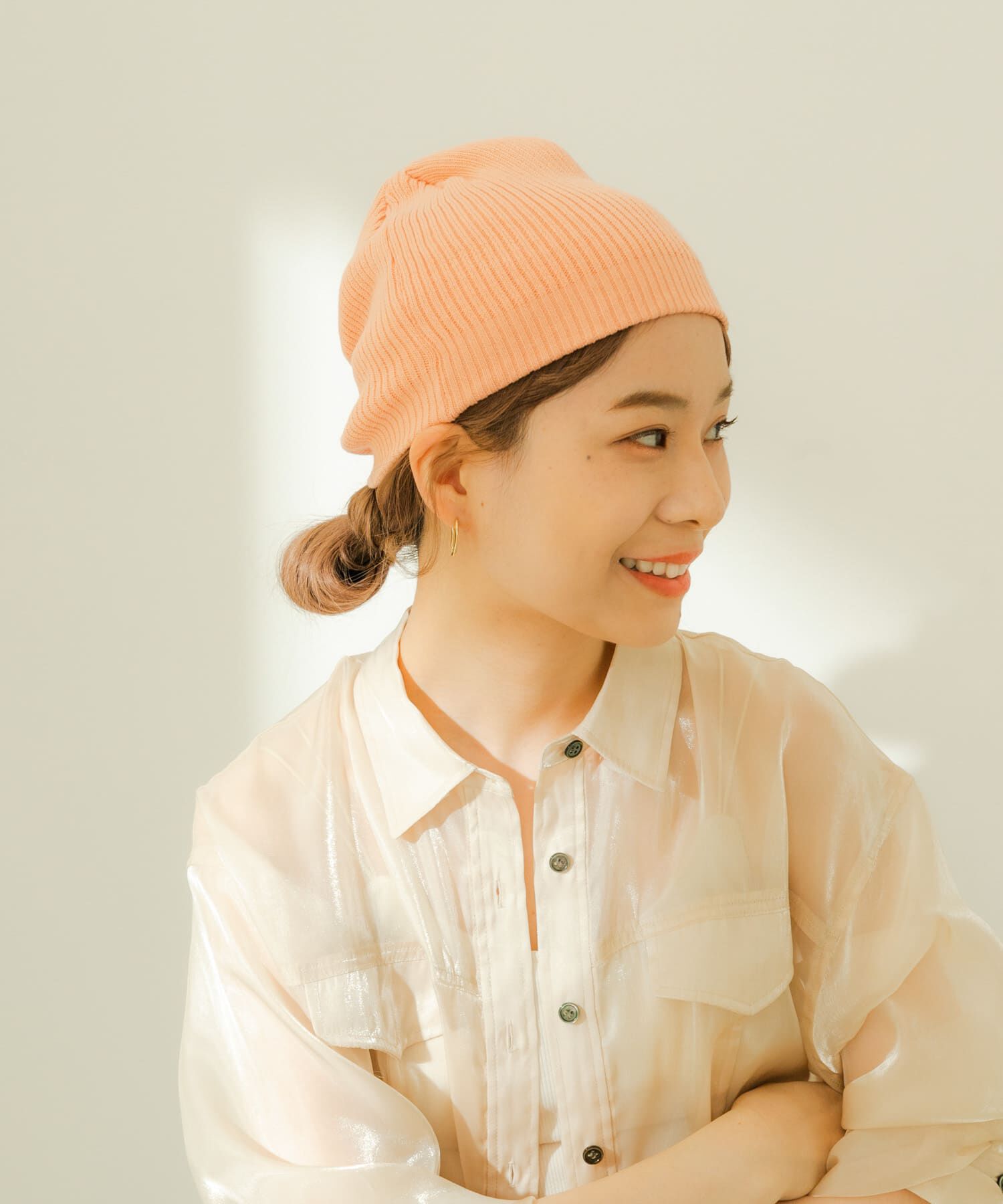 SMELLY「リブニットビーニー」|ニット帽|