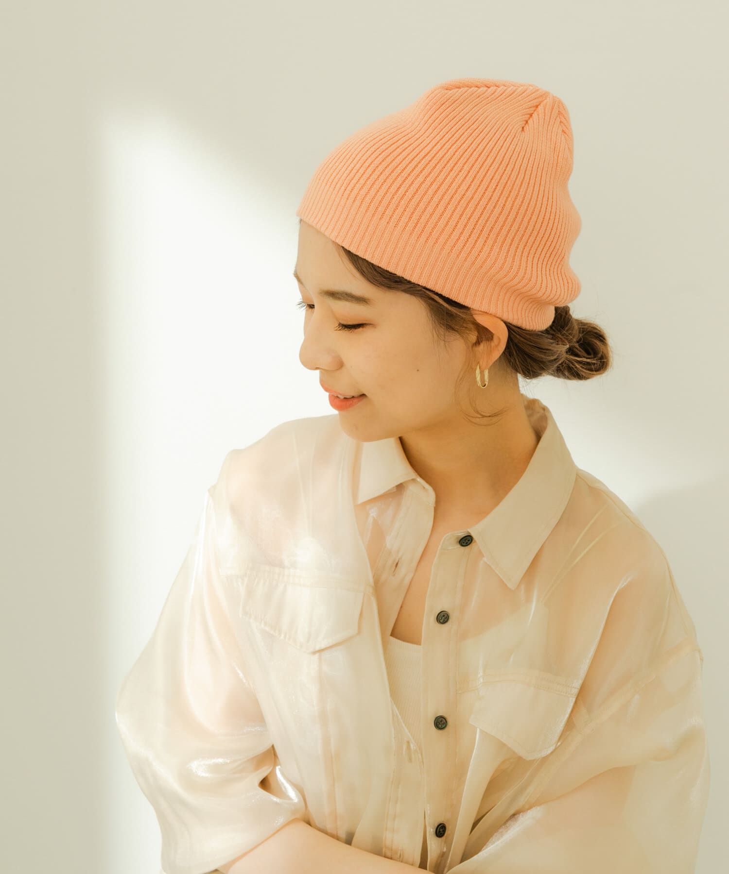 SMELLY「リブニットビーニー」|ニット帽|