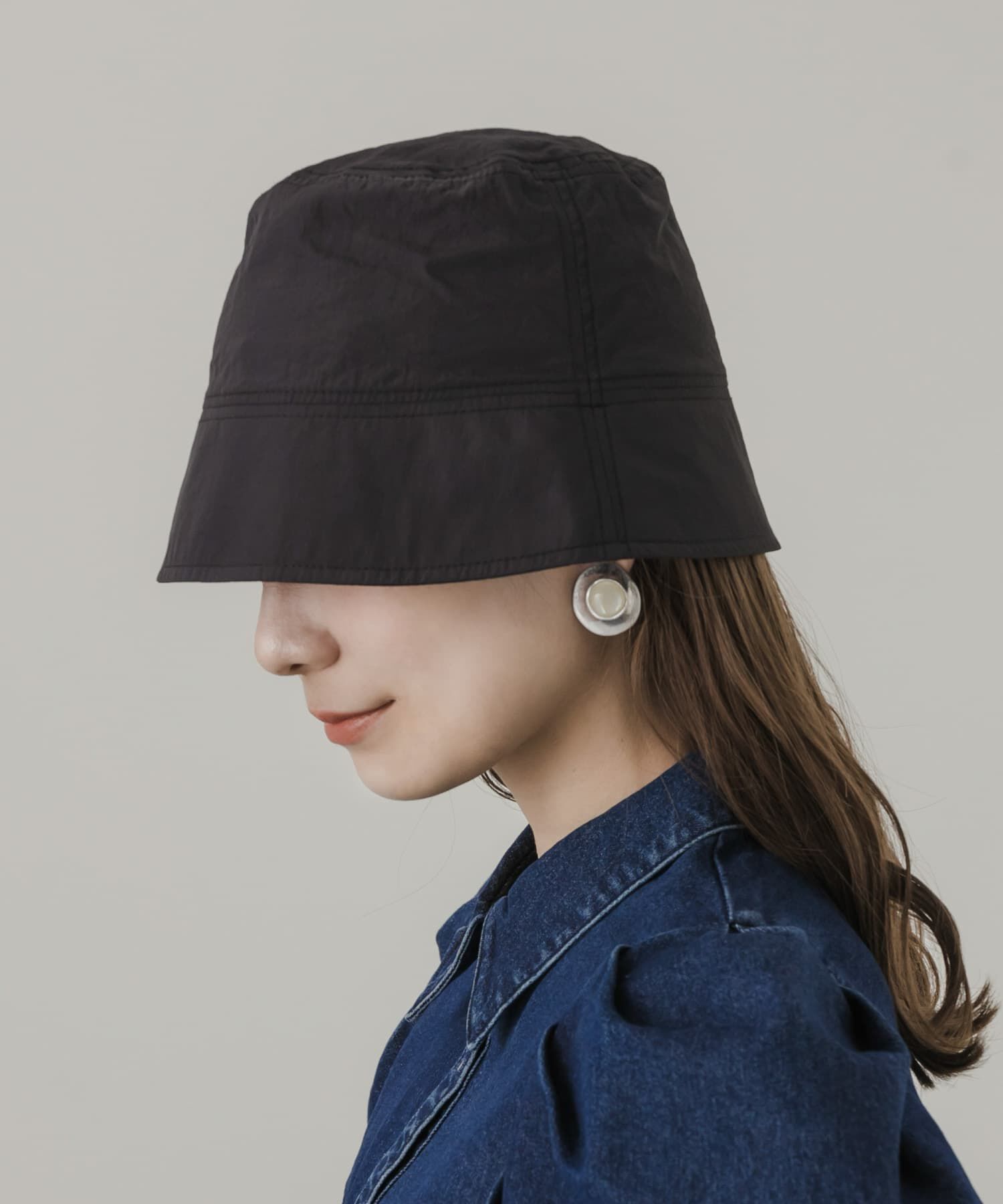 SMELLY「ナイロンバケットハット」|ハット|ブラック