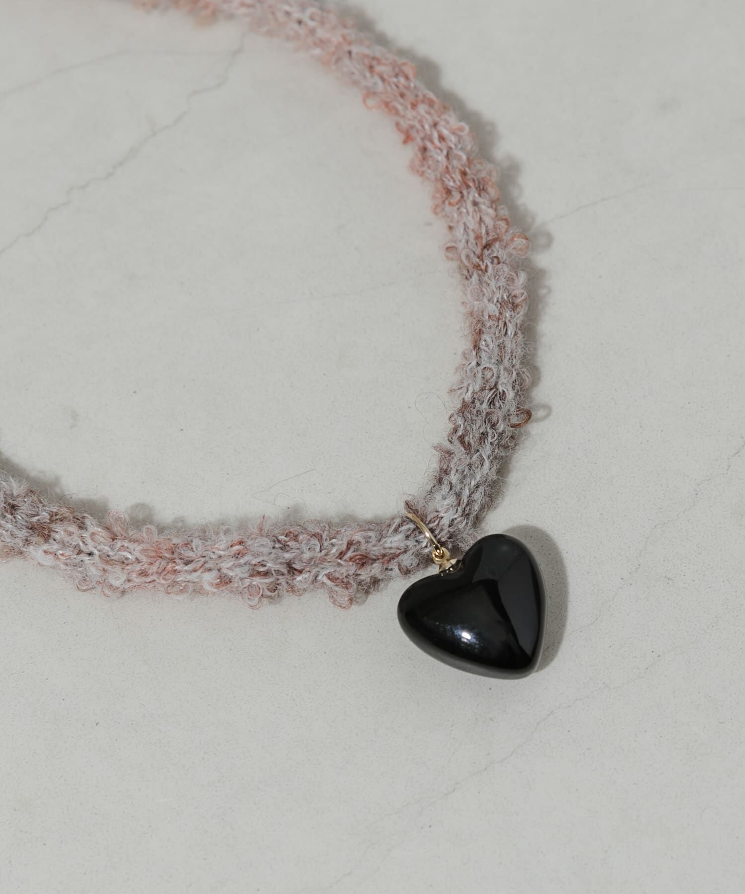 SMELLY「ハートトップニットコードチョーカーネックレス」|ネックレス|