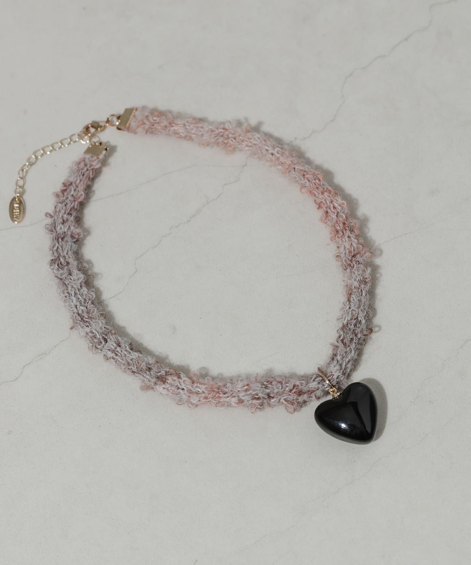 SMELLY「ハートトップニットコードチョーカーネックレス」|ネックレス|