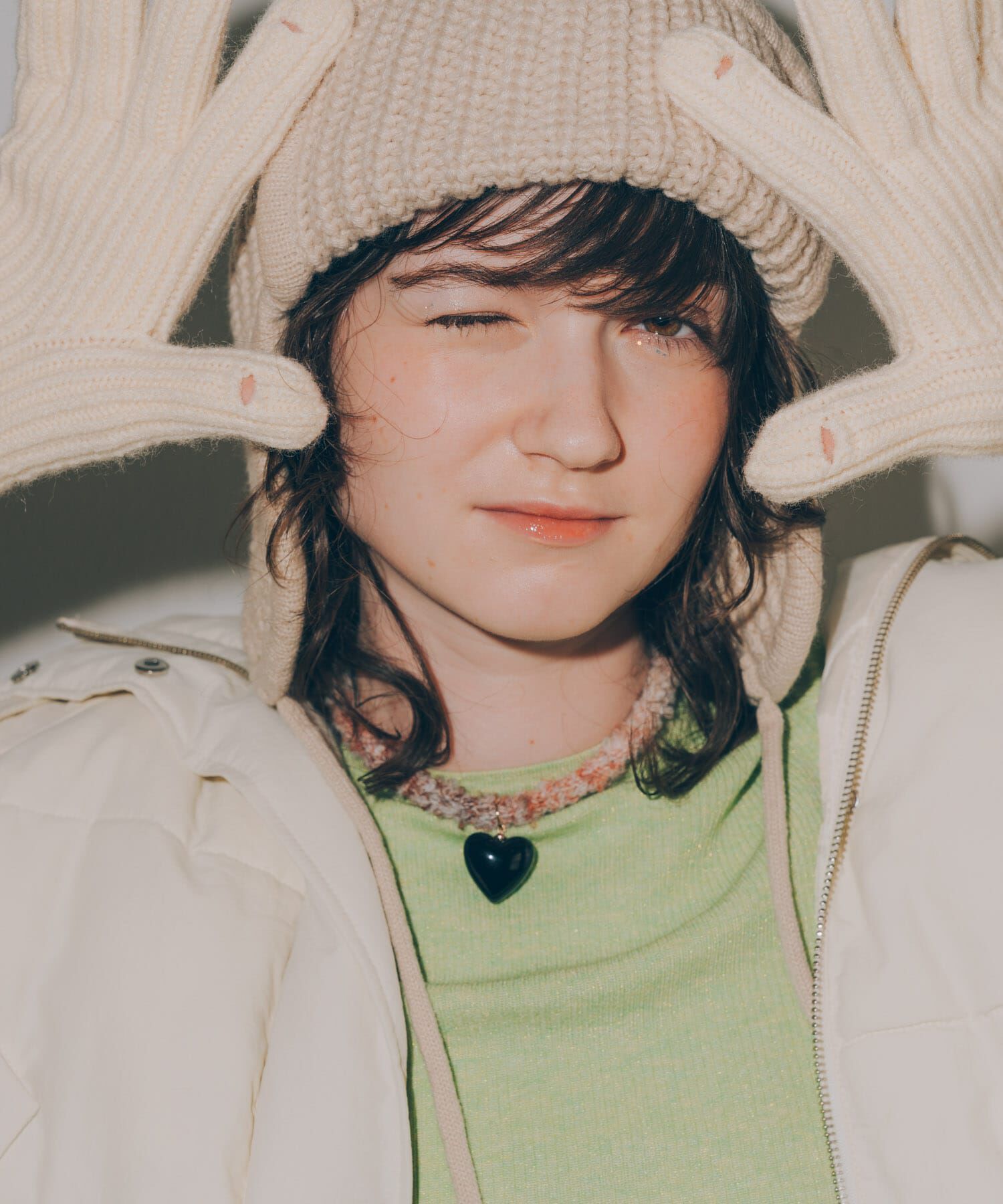 SMELLY「ハートトップニットコードチョーカーネックレス」|ネックレス|