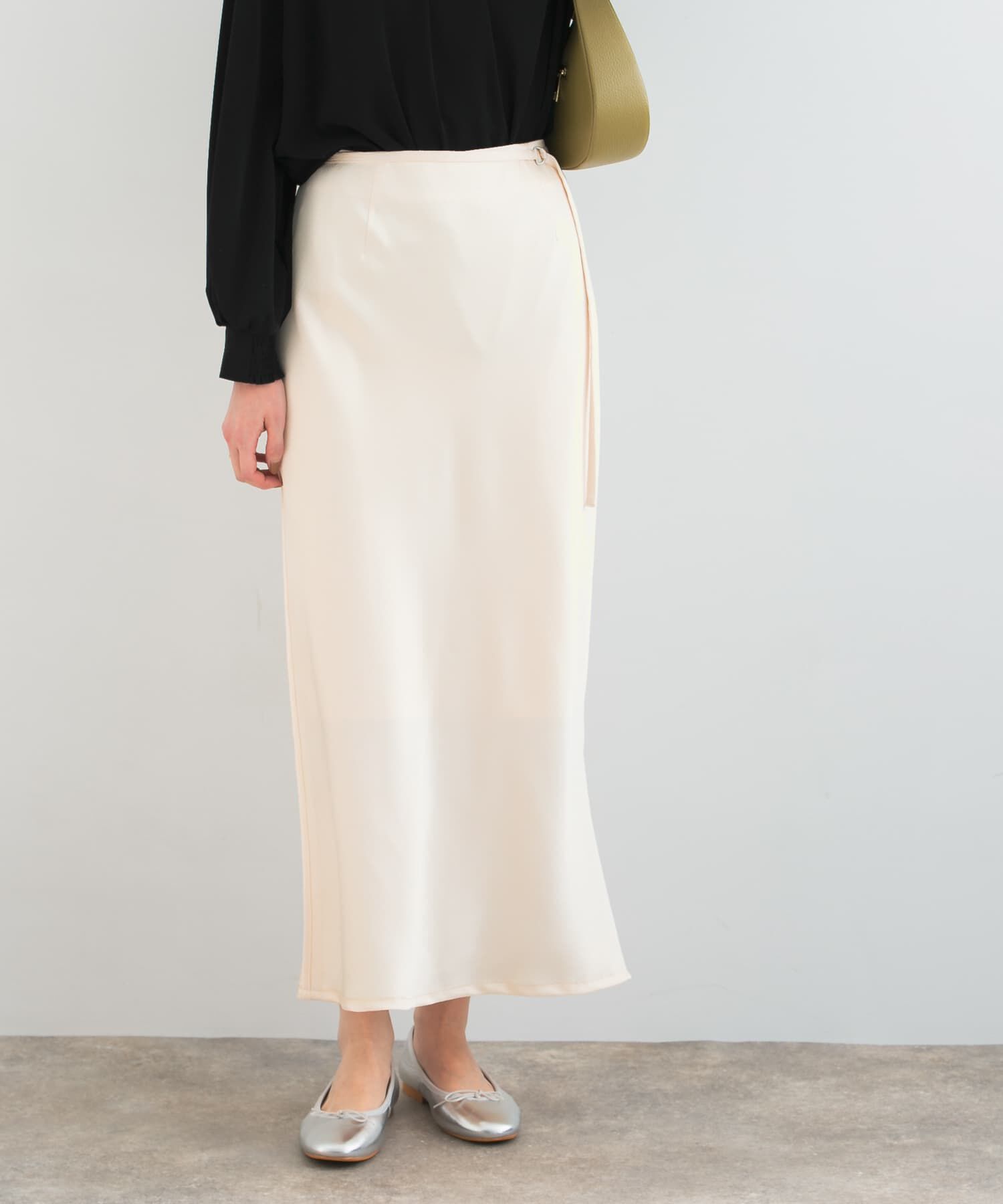 URBAN RESEARCH ROSSO「リップルサテンスカート」|スカート|