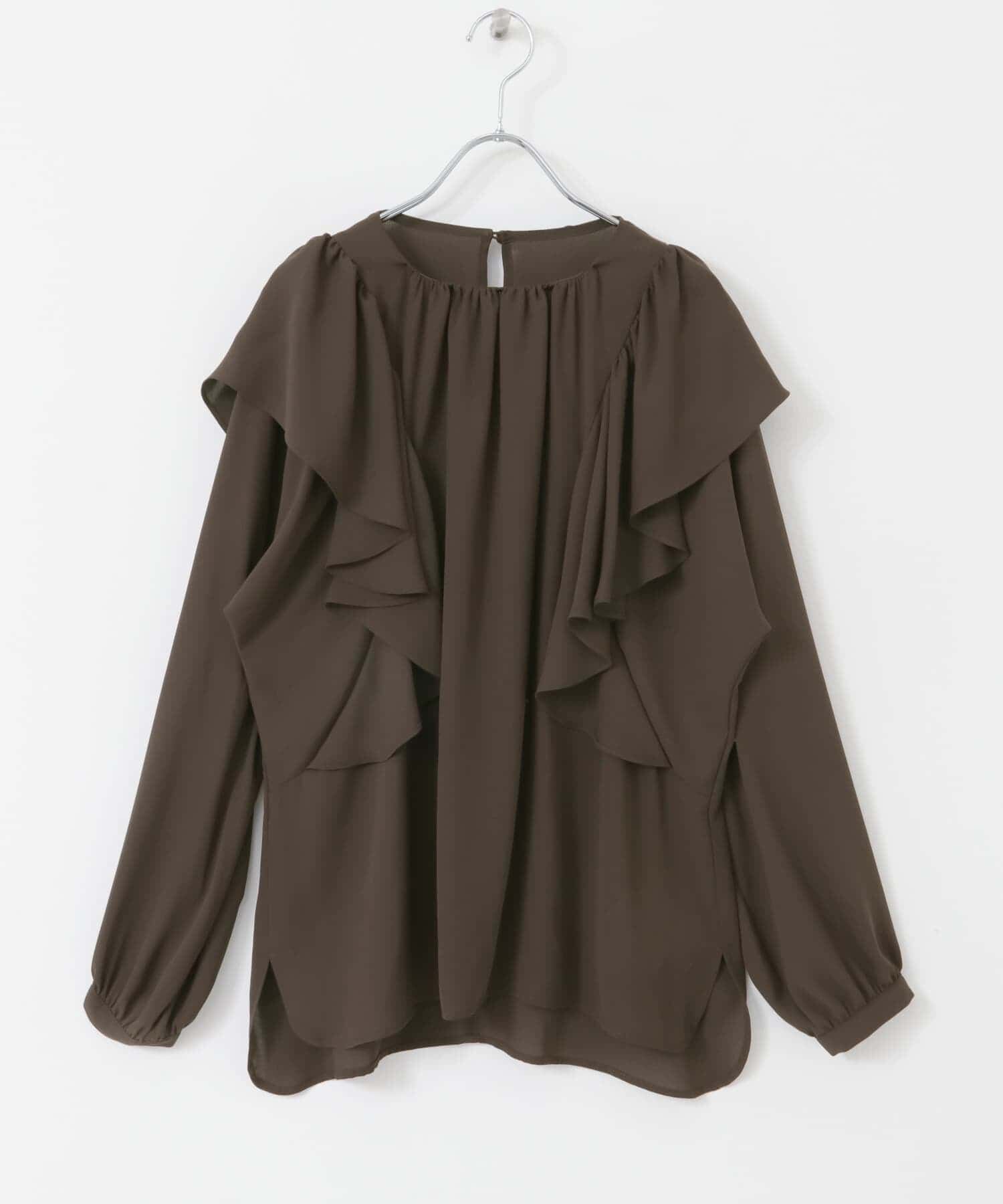 URBAN RESEARCH ROSSO「フリルラッフルブラウス」|シャツ・ブラウス|