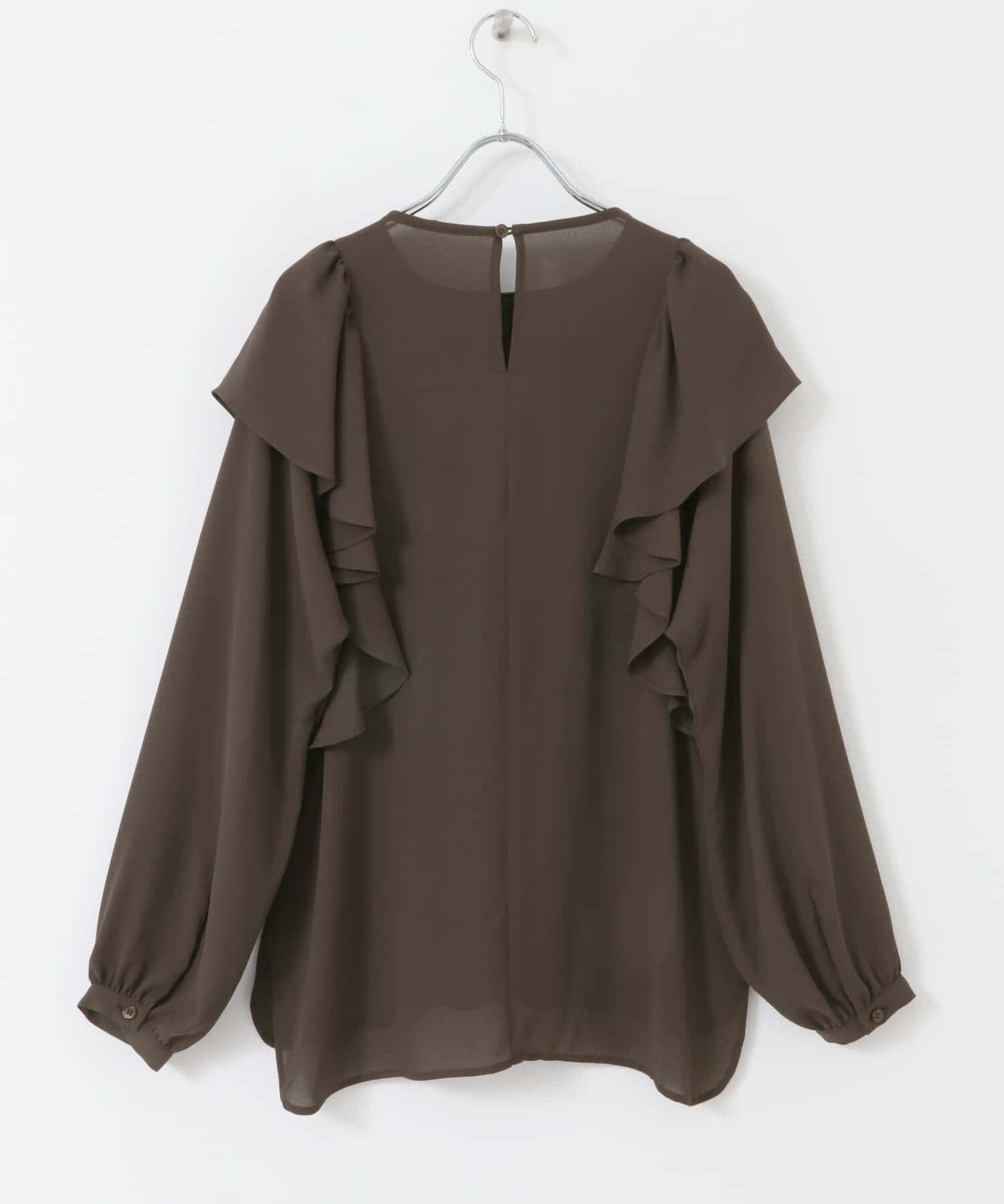 URBAN RESEARCH ROSSO「フリルラッフルブラウス」|シャツ・ブラウス|