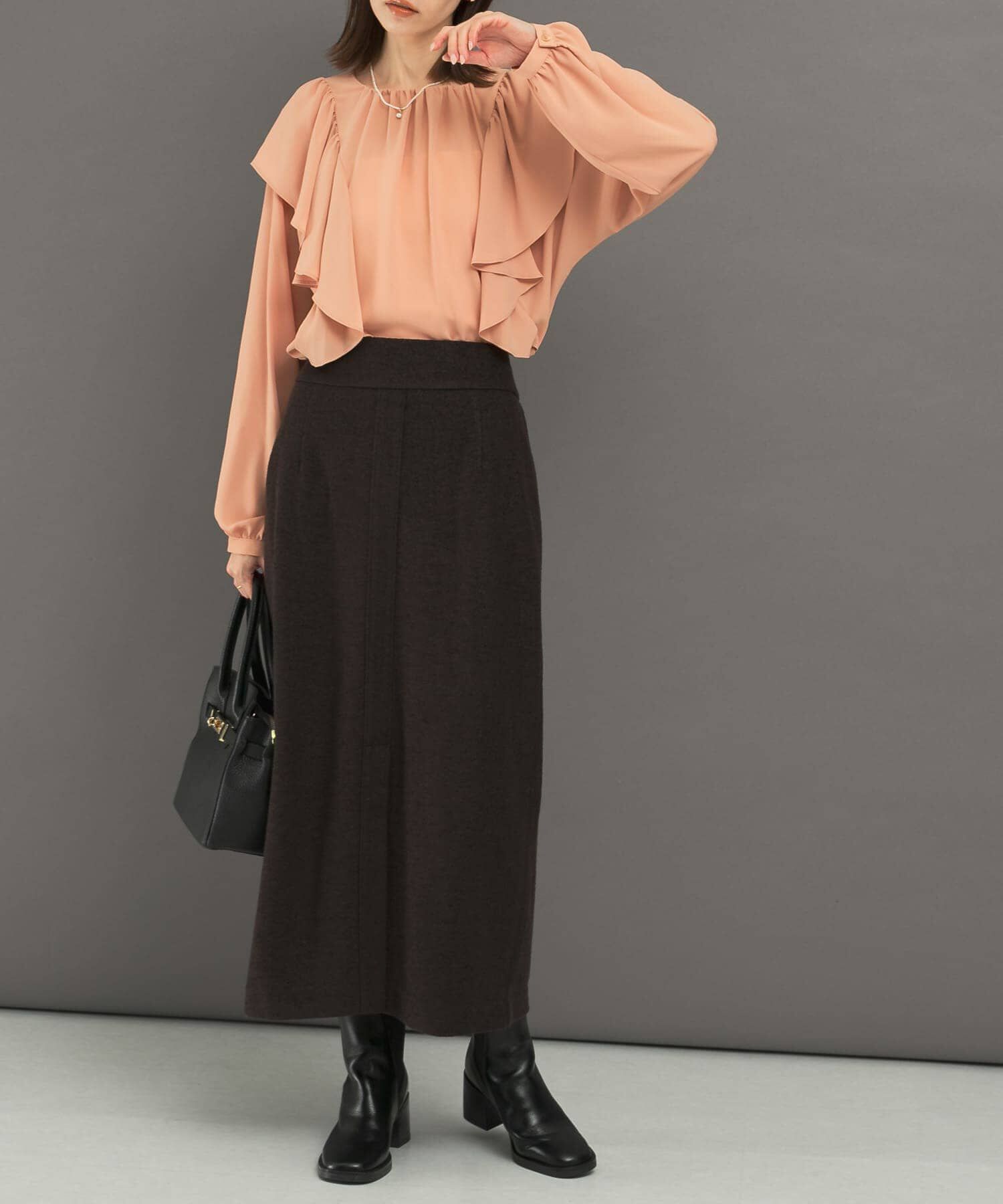 URBAN RESEARCH ROSSO「フリルラッフルブラウス」|シャツ・ブラウス|