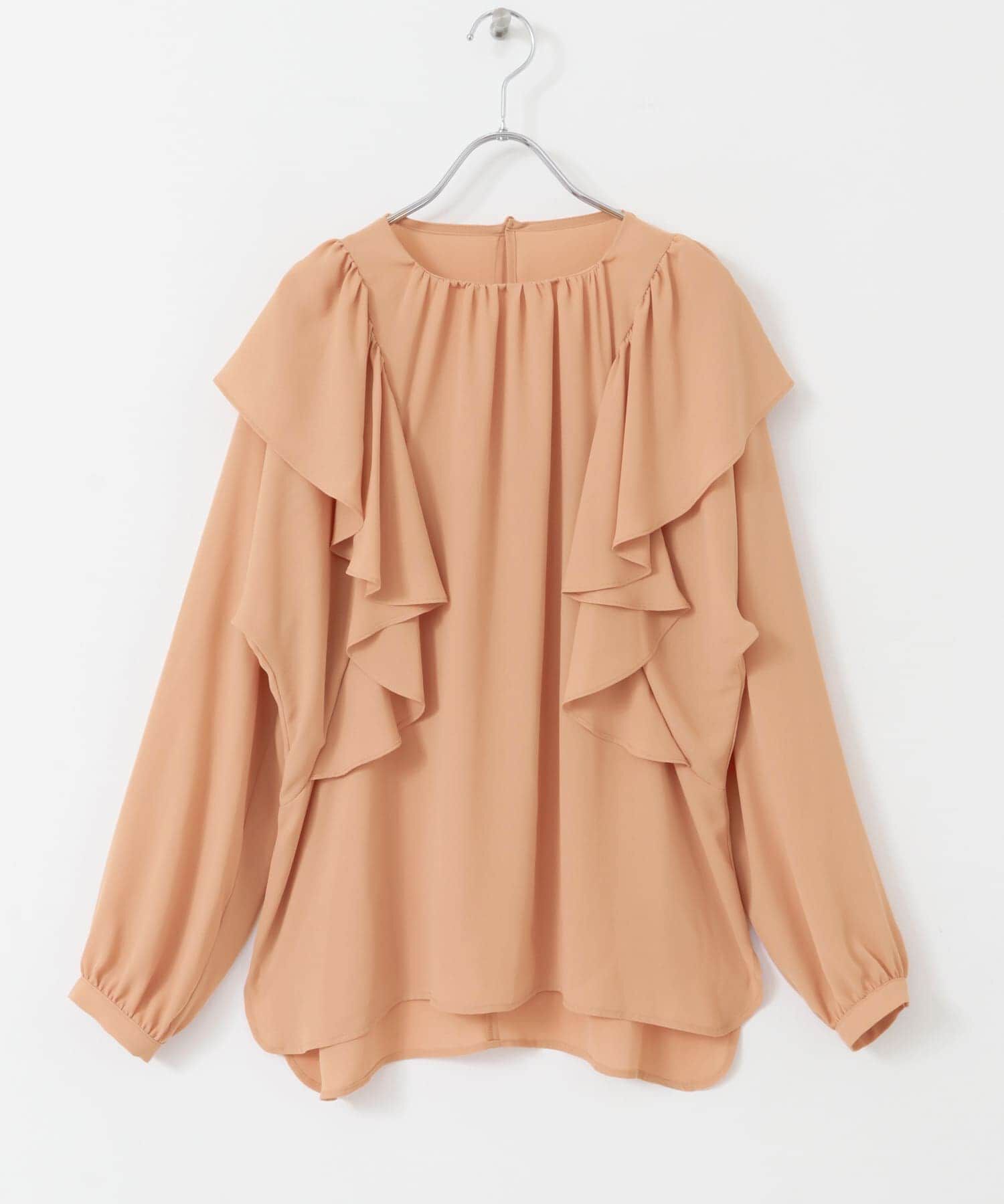 URBAN RESEARCH ROSSO「フリルラッフルブラウス」|シャツ・ブラウス|