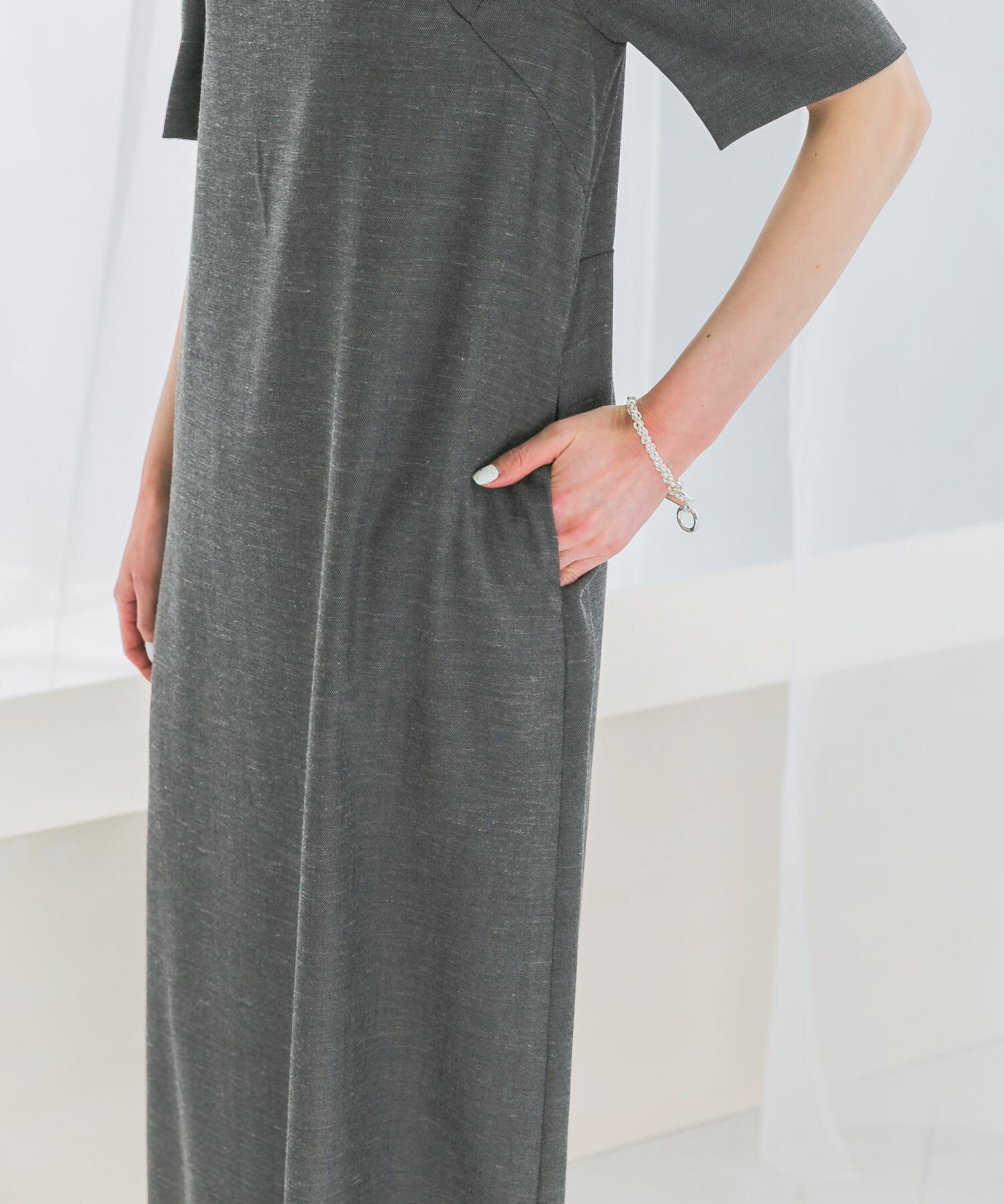 URBAN RESEARCH ROSSO「バックオープンベルトデザインワンピース」|ワンピース|