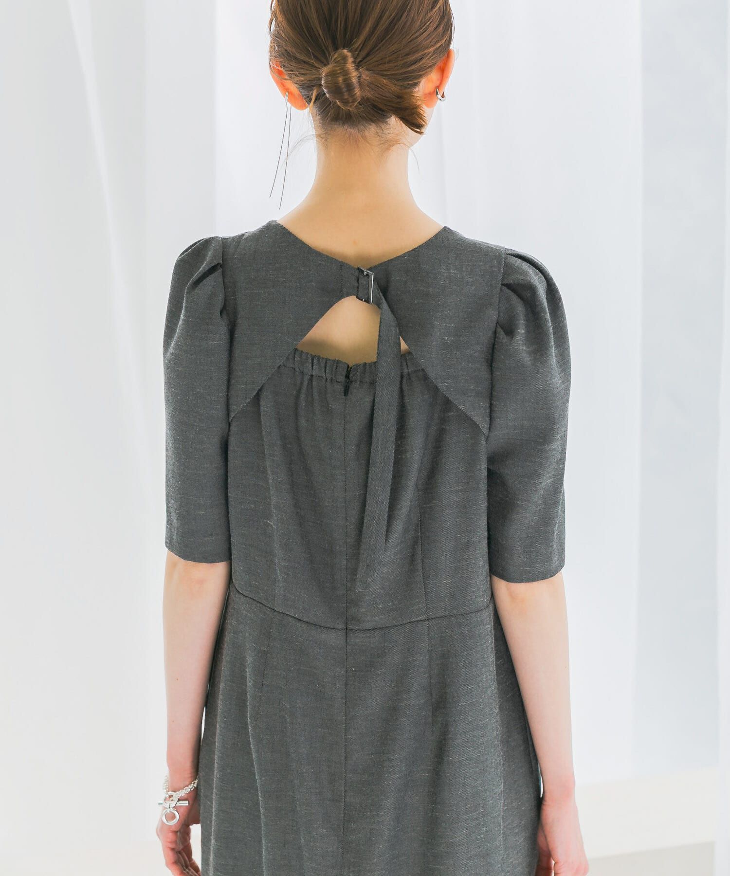 URBAN RESEARCH ROSSO「バックオープンベルトデザインワンピース」|ワンピース|