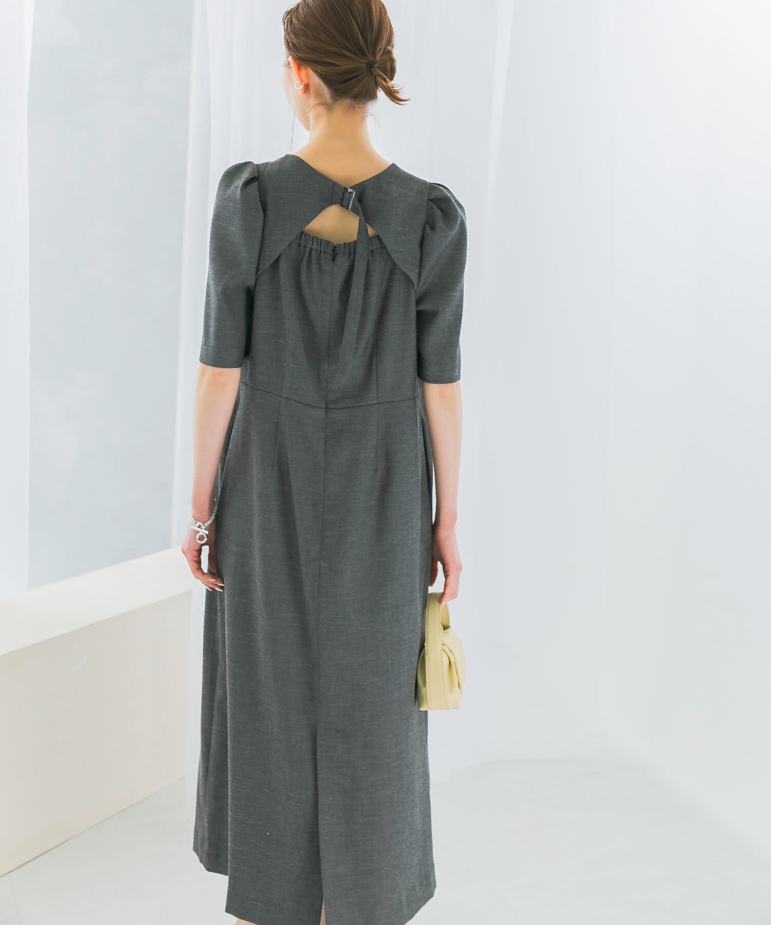 URBAN RESEARCH ROSSO「バックオープンベルトデザインワンピース」|ワンピース|