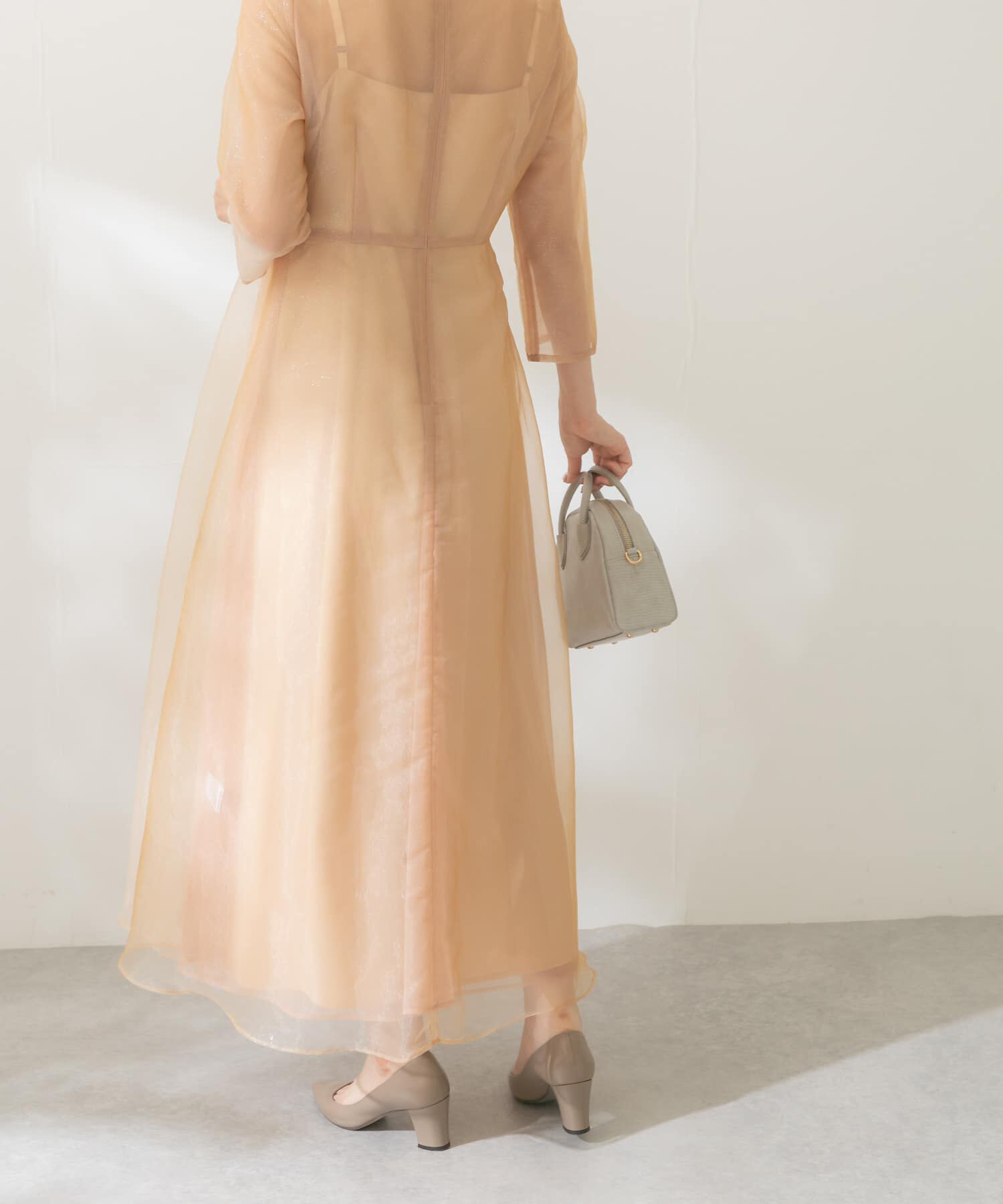 URBAN RESEARCH ROSSO「kaene　ラメミックスステッチレースドレス」|ワンピース|