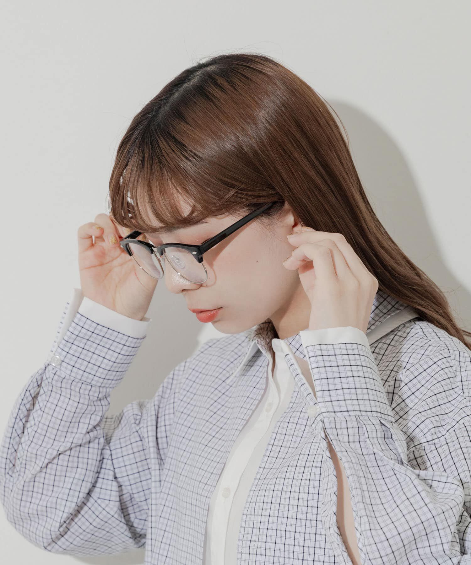 SMELLY「ハーフリムダテメガネ」|メガネ|