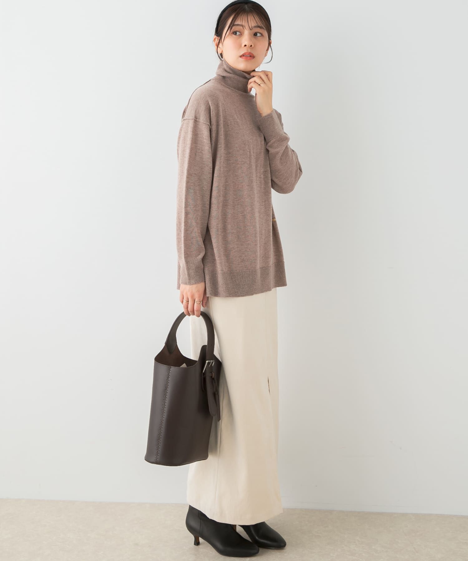 URBAN RESEARCH ROSSO「F by ROSSO　ウォッシャブル抗ピルタートルニット」|ニット・セーター|